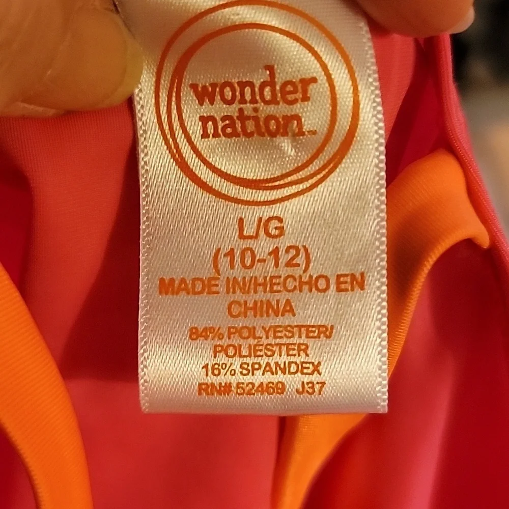 Wonder Nation Girls 2 piece swimsuit
